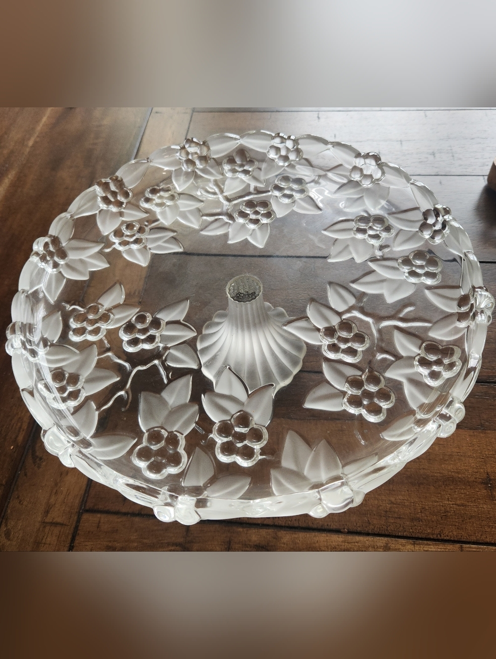 Vintage Mikasa Walther-Glass pedestal cake plate in the Carmen pattern - Picture 2 of 7